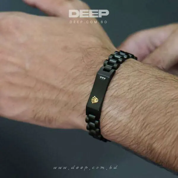Premium Black Rolex Bracelet for Man