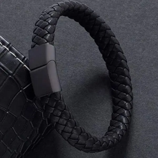 Men's Premium Braided Leather Bracelet
