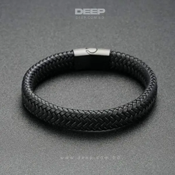Men's Premium Braided Leather Bracelet