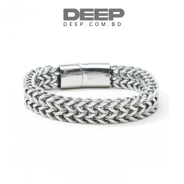 Phoenix Titanium Double Link Bracelet for men 12mm TINGN Men Stainless Steel