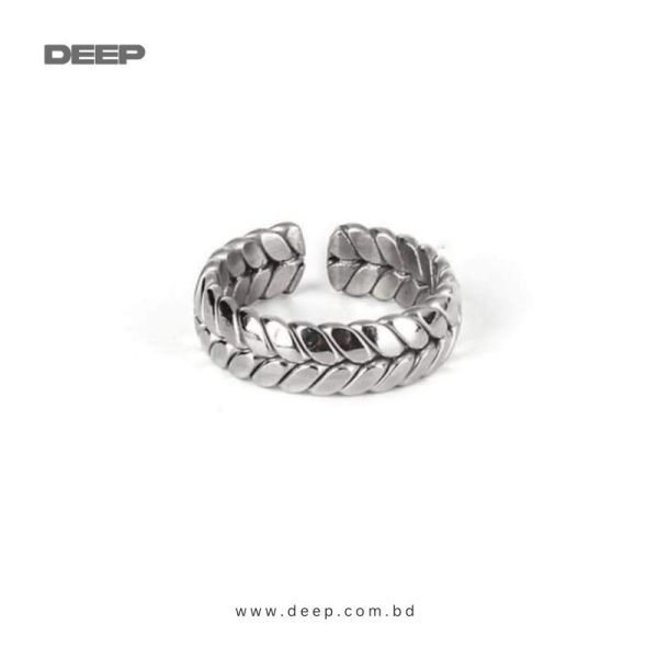 Solid-Titanium-Braid-Ring