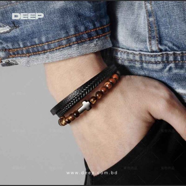 Stone-Leather-Bracelet-For-Men