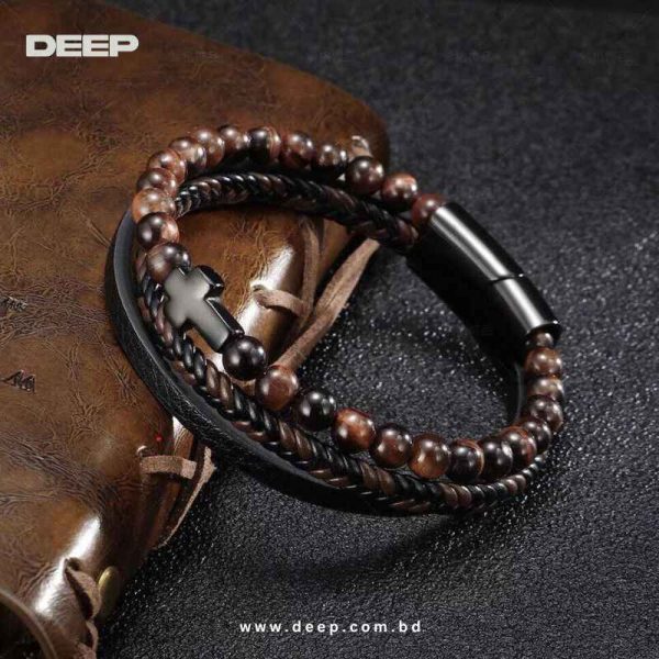 Stone-Leather-Bracelet-For-Men