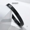 Classic Men Women Stainless Steel Black Roman NUmber Bracelet 2 deep com bd