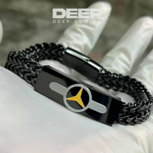 Phoenix Titanium Black Mercedes Bracelet For Men