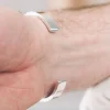 Silver Color Men's Stainless Steel Cuff Bracelet for men