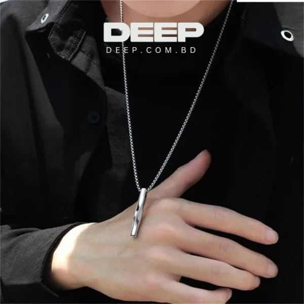 Simple Rectangular Pendant Necklace Fashion for Men