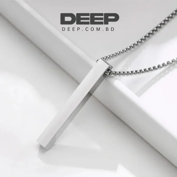 Trendy Stylish Silver bar Neck Chain For Men