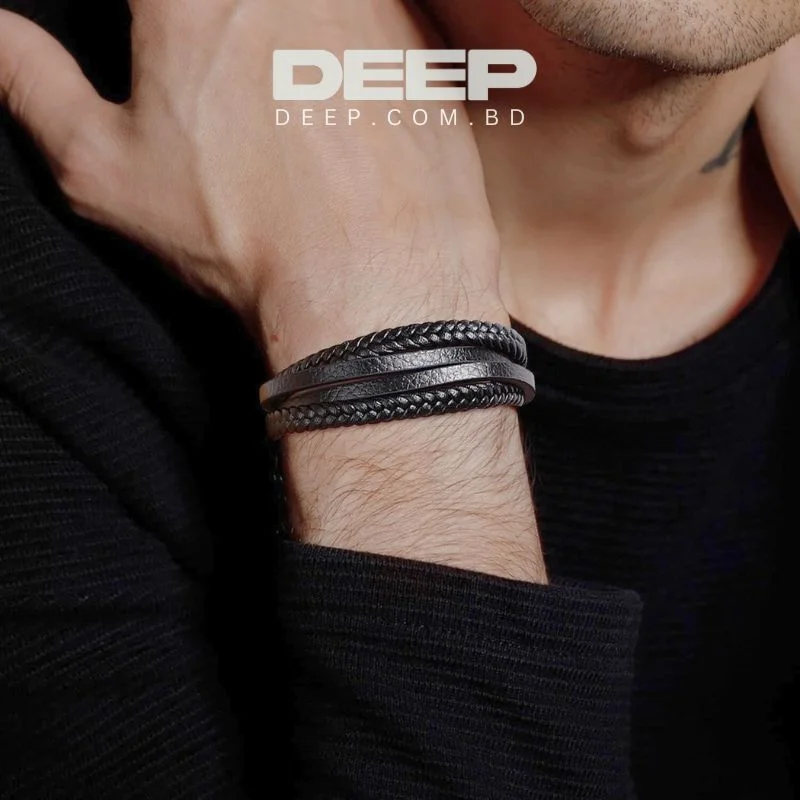 Material: Leather Style: TRENDY Clasp Type: MAGNET Gender: Men Metals Type: Stainless Steel Bracelets Type: Charm Bracelets Brand Name: Jia*yiqi Origin: Mainland China CN: Zhejiang Item Type: Bracelets Fine or Fashion: Fashion