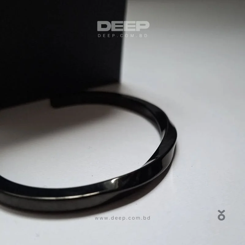 Vintage-Mobius-Twist-Black-Cuff-Bracelet-For-Men