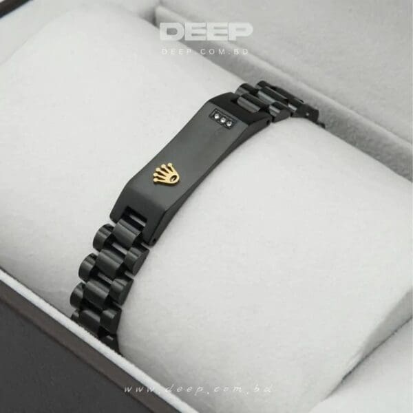 Premium Black Rolex Bracelet for Man