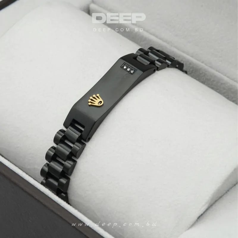 Premium Black Rolex Bracelet for Man
