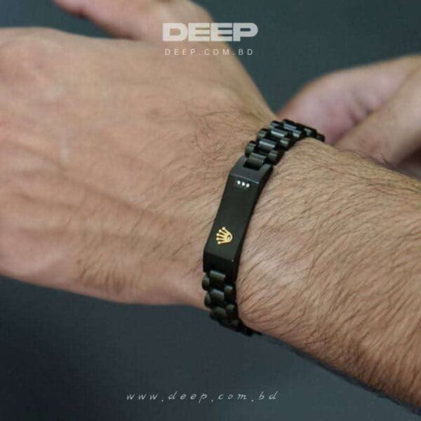 Premium Black Rolex Bracelet for Man